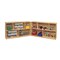 Childcraft Mobile Hide-Away Toddler Cabinet, 47-3/4 x 14-1/4 x 24 Inches